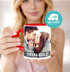 Fototasse mit Herzhenkel personalisiert mit eigenem Bild und Text Fotogeschenk Liebe Valentinstag SpecialMe®preview