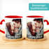 Fototasse mit Herzhenkel personalisiert mit eigenem Bild und Text Fotogeschenk Liebe Valentinstag SpecialMe®preview
