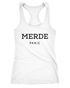 Freches Damen Tank-Top Shirt Merde Paris Racerback Moonworks®preview