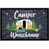Fußmatte Camping mit Spruch Die coolsten Camper heißen und personalisiert mit Name Wohnwagen rutschfest & waschbar SpecialMe®preview