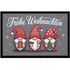 Fußmatte Familie Frohe Weihnachten Wichtel Zwerge personalisiert mit Name rutschfest & abwaschbar SpecialMe®preview