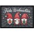Fußmatte Familie Frohe Weihnachten Wichtel Zwerge personalisiert mit Name rutschfest & abwaschbar SpecialMe®preview