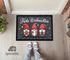 Fußmatte Familie Frohe Weihnachten Wichtel Zwerge personalisiert mit Name rutschfest & abwaschbar SpecialMe®preview