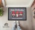 Fußmatte Familie Frohe Weihnachten Wichtel Zwerge personalisiert mit Name rutschfest & abwaschbar SpecialMe®preview