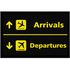 Fußmatte Flughafen Arrivals/Departures lustige Motive Geschenk Piloten rutschfest & waschbar Moonworks®preview
