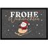 Fußmatte Frohe Weihnachten Weihnachtsfußmatte Aufdruck Schlitten Santa Lustig rutschfest & waschbar MoonWorks®preview