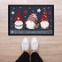 Fußmatte Frohe Weihnachten Wichtel Sterne Wintermotiv Gnomes Zwerge rutschfest & waschbar Moonworks®preview