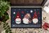 Fußmatte Frohe Weihnachten Wichtel Sterne Wintermotiv Gnomes Zwerge rutschfest & waschbar Moonworks®preview