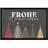 Fußmatte Frohe Weihnachten winterliches Skandi-Style Baum Design Weihnachtsfußmatte rutschfest & waschbar schwarz 60x40cm MoonWorks®preview