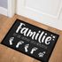 Fußmatte Fußabdruck mit Namen und Spruch personalisiert inkl. Katze Hund rutschfest & waschbar SpecialMe®preview