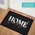 Fußmatte  Home Paar Pärchen Geschenk personalisiert mit Namen zum Einzug Wohnung Valentinstag rutschfest & waschbar SpecialMe®preview