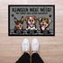Fußmatte Hund mit Namen personalisiert (1-3) Klingeln nicht nötig Geschenk für Hundebesitzer rutschfest & waschbar SpecialMe®preview