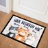 Fußmatte Katze bis zu 3 Katzenfiguren Wunschname personalisierbar Katzen Deko Wohnung rutschfest & waschbar SpecialMe®preview