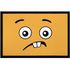 Fußmatte mit Aufdruck Emoji Emote Gesicht Emotion zerknirscht rutschfest & waschbar Moonworks® preview