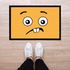 Fußmatte mit Aufdruck Emoji Emote Gesicht Emotion zerknirscht rutschfest & waschbar Moonworks® preview