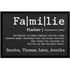 Fußmatte mit Namen Definition Familie personalisierbar mit Vornamen und Familienname rutschfest & waschbar SpecialMe®preview