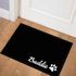 Fußmatte mit Namen Haustier Hund Katze Pfote personalisierbar Wunschname rutschfest & waschbar SpecialMe®preview