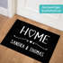 Fußmatte mit Namen personalisiert Schriftzug Home Herz Zuhause Paare Familie rutschfest & waschbar SpecialMe®preview