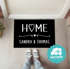 Fußmatte mit Namen personalisiert Schriftzug Home Herz Zuhause Paare Familie rutschfest & waschbar SpecialMe®preview