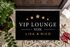 Fußmatte mit Namen VIP Lounge personalisiebar mit Wunschnamen rutschfest & waschbar SpecialMe®preview