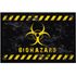 Fußmatte mit Spruch Biohazard Biogefährdung Warnung Warnsymbol rutschfest & waschbar Moonworks®preview