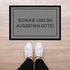 Fußmatte mit Spruch Schuhe und BH ausziehen bitte! lustig ironische Türmatte rutschfest & waschbar Moonworks®preview