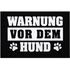 Fußmatte mit Spruch Warnung vor dem Hund Pfoten für Hundebesitzer Hundehalter  rutschfest & waschbar Moonworks®preview