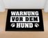 Fußmatte mit Spruch Warnung vor dem Hund Pfoten für Hundebesitzer Hundehalter  rutschfest & waschbar Moonworks®preview