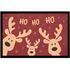 Fußmatte Rentiere Weihnachten mit Spruch Ho Ho Ho Weihnachtsdeko Lustig XMAS Accessoires rutschfest & waschbar Moonworks®preview