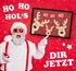 Fußmatte Rentiere Weihnachten mit Spruch Ho Ho Ho Weihnachtsdeko Lustig XMAS Accessoires rutschfest & waschbar Moonworks®preview