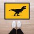Fußmatte T-Rex Tyrannosaurus Dinosaurier Warnung ironischer Warnhinweis Türmatte lustig rutschfest & waschbar Moonworks®preview