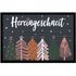 Fußmatte Weihnachten Winter Motiv Hereingeschneit Schneeflocken Sterne rutschfest & waschbar Moonworks®preview