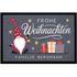 Fußmatte Wichtel Frohe Weihnachten XMAS Dekoration Weihnachtsaccessoires Türmatte rutschfest & waschbar Moonworks®preview
