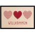 Fußmatte Willkommen Motiv Herzen Türmatte Deko Haustür Eingang rutschfest & waschbar Moonworks®preview