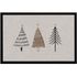 Fußmatte Winter Bäume Skandi Style Frohe Weihnachten rutschfest & waschbar schwarz 60x40cm MoonWorks®preview