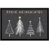 Fußmatte Winter Bäume Skandi Style Frohe Weihnachten rutschfest & waschbar schwarz 60x40cm MoonWorks®preview
