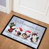 Fußmatte Winter Pinguine mit Namen personalisiert Weihnachten Schnee Familie rutschfest & waschbar SpecialMe®preview