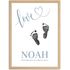 Geburtsposter Baby Fußabdruck Handabdruck personalisiertes Poster mit Name & Geburtsdaten – Babyzimmer Wandbild Junge Mädchen SpecialMe®preview