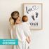 Geburtsposter Baby Fußabdruck Handabdruck personalisiertes Poster mit Name & Geburtsdaten – Babyzimmer Wandbild Junge Mädchen SpecialMe®preview