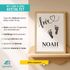 Geburtsposter Baby Fußabdruck Handabdruck personalisiertes Poster mit Name & Geburtsdaten – Babyzimmer Wandbild Junge Mädchen SpecialMe®preview