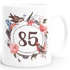 Geburtstags-Tasse {style_variation_string} Geschenk-Tasse Kaffee-Tasse Blumen Blüten Blumenkranz MoonWorks®preview