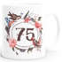 Geburtstags-Tasse {style_variation_string} Geschenk-Tasse Kaffee-Tasse Blumen Blüten Blumenkranz MoonWorks®preview
