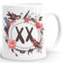 Geburtstags-Tasse {style_variation_string} Geschenk-Tasse Kaffee-Tasse Blumen Blüten Blumenkranz MoonWorks®preview