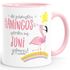 Geschenk-Tasse die schönsten Flamingos werden im {style_variation} geboren Geburtstags-Tasse Geburtstmonat Wunschmonat Kaffee-Tasse MoonWorks®preview