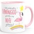 Geschenk-Tasse die schönsten Flamingos werden im {style_variation} geboren Geburtstags-Tasse Geburtstmonat Wunschmonat Kaffee-Tasse MoonWorks®preview