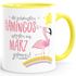 Geschenk-Tasse die schönsten Flamingos werden im {style_variation} geboren Geburtstags-Tasse Geburtstmonat Wunschmonat Kaffee-Tasse MoonWorks®preview