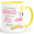 Geschenk-Tasse die schönsten Flamingos werden im {style_variation_string} geboren Geburtstags-Tasse Geburtstmonat Wunschmonat Kaffee-Tasse MoonWorks®preview