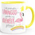 Geschenk-Tasse die schönsten Flamingos werden im {style_variation_string} geboren Geburtstags-Tasse Geburtstmonat Wunschmonat Kaffee-Tasse MoonWorks®preview