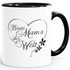 Geschenk-Tasse Herz Beste Mama der Welt Geschenk zum Muttertag Tasse mit Innenfarbe MoonWorks®preview