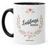 Geschenk Tasse Kaffeetasse Lieblingsmensch Danke Liebe Freundschaft Familie MoonWorks® Tasse Innenfarbepreview